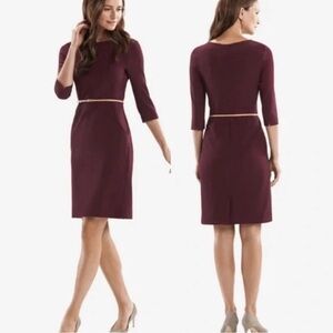 MM La Fleur The Etsuko Dress Burgundy - Size 6